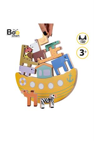 Bee Smart Macera Gemisi: Hayvanlar Nuhun Gemisi Denge Oyunu Montessori Eğlenceli Oyun