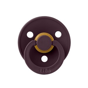 Bibs Colour Kauçuk Emzik  Plum 0-6 Ay