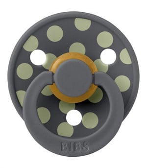 Bibs Studio Polka Big Emzik-Iron Sage 0-6 Ay