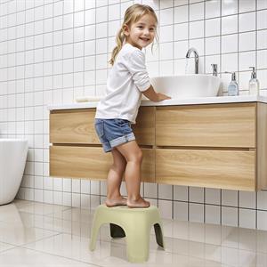 Dolu Nuve Kaymaz Baskılı Tabure Bej