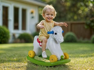 Dolu Sallanan Tekerlekli At Kutuda