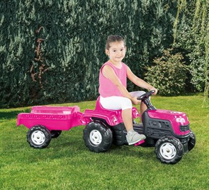 Dolu Unıcorn Römorklu Traktör Pedallı