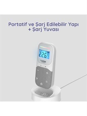 Hubble Sense Glow Pro Gece Işıklı ve Projektörlü Taşınabilir Bebek Telsiz