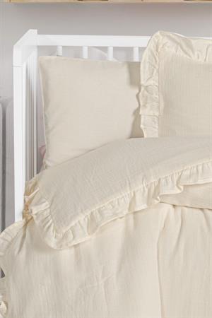 Kanz - 2 Kat Fırfırlı Bebek Müslin Nev.(knz-023) 152.01.0261.Krem--------