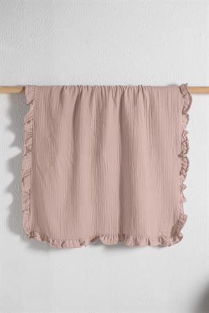 Kanz - 4 Kat Fırfırlı Müslin Örtü(knz-019) 152.01.0263.Pudra-------