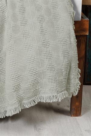 Kanz - Bebek Waffle Müslin Nakışlı Pike (knz-021) 152.01.0257.Bubble-Yeşil