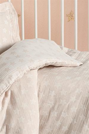 Kanz - Jakarlı Müslin Bebek  Nevresim Tk(knz-013) 152.01.0247.Starkahve---