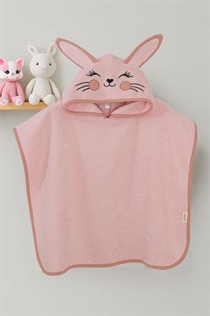 Kanz - Nakışlı Havlu Panço 2-3 Yaş(knz-038) 153.01.0221.Bunny-Açık-P