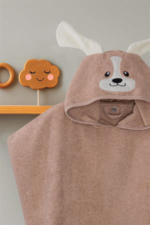 Kanz - Nakışlı Havlu Panço 2-3 Yaş(knz-038) 153.01.0221.Dog-Bej-----