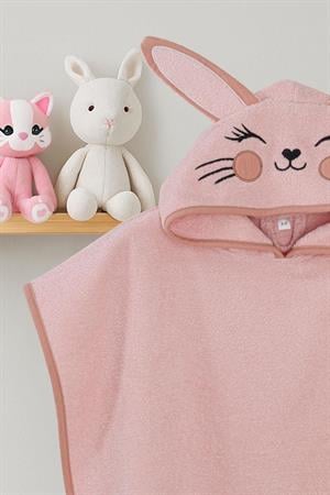 Kanz - Nakışlı Havlu Panço 2-3 Yaş(knz-038) 153.01.0221.Bunny-Açık-P