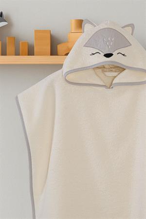 Kanz - Nakışlı Havlu Panço 2-3 Yaş(knz-038) 153.01.0221.Fox-Gri-----