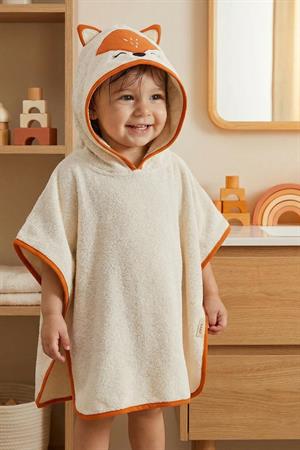 Kanz - Nakışlı Havlu Panço 2-3 Yaş(knz-038) 153.01.0221.Fox-Kiremit-