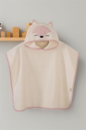 Kanz - Nakışlı Havlu Panço 2-3 Yaş(knz-038) 153.01.0221.Fox Pudra---