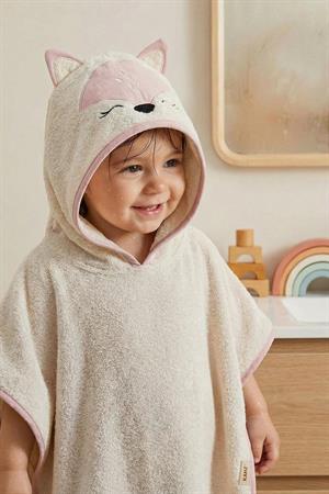 Kanz - Nakışlı Havlu Panço 2-3 Yaş(knz-038) 153.01.0221.Fox Pudra---