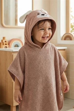 Kanz - Nakışlı Havlu Panço 2-3 Yaş(knz-038) 153.01.0221.Dog-Bej-----