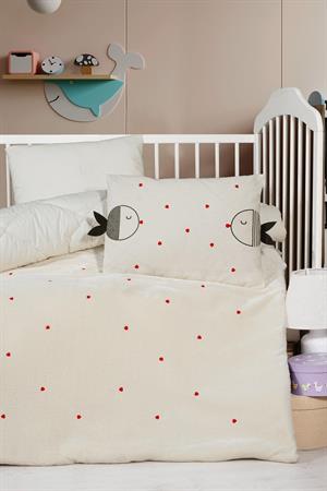 Kanz - Nakışlı Welvet Yorgan Seti(knz-012) 152.01.0278.Cute Fısh---