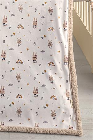 Kanz - Polarlı Bebek Tek Battaniye(knz-009) 152.01.0266.Cute-Rabbit-