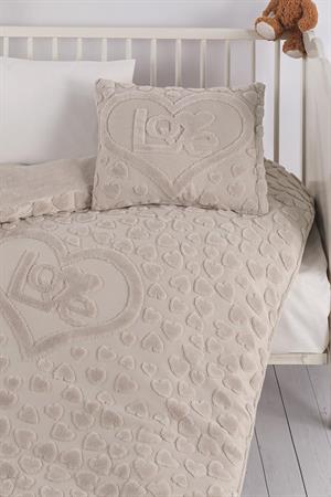 Kanz Amor Welsoft Nevresim Takımı Bej