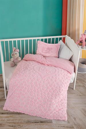 Kanz Amor Welsoft Nevresim Takımı Pudra