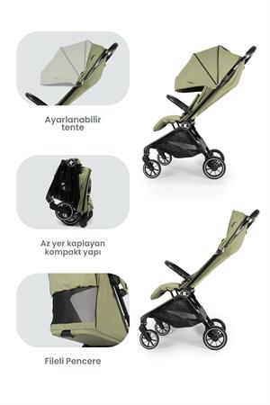Kanz Bold Autofold Kabin Boy Bebek Arabası Forestgreen