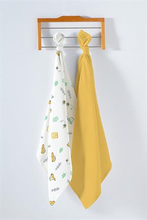 Kanz Çok Amaçlı Bebek Müslin Örtüsü 2Li Set - Cars