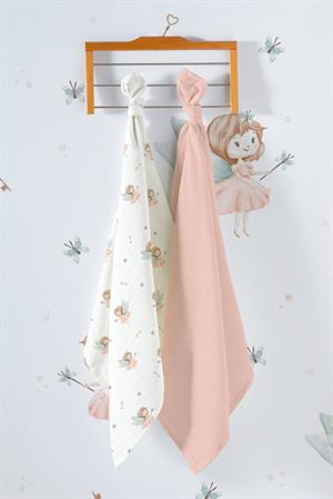 Kanz Çok Amaçlı Bebek Müslin Örtüsü 2Li Set - Ballerina