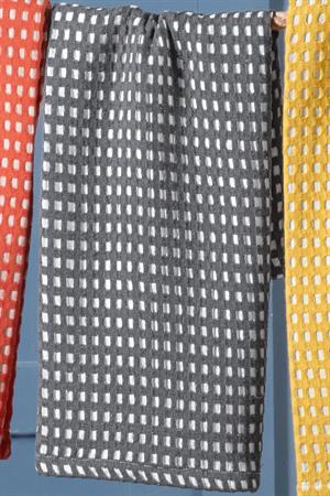 Kanz Melis Waffle Müslin Pike Örtü Gri 90*120