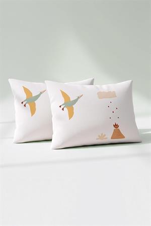 Kanz Pamuklu Yastık Kılıfı 35*45 Dınosaursa 2li