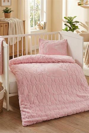 Kanz Rabbit Welsoft Nevresim Takımı Pudra