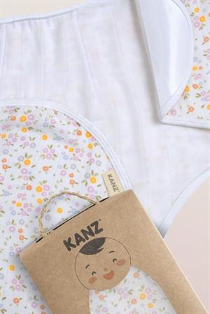 Kanz Yenidoğan %100 Pamuk Müslin Hazır Kundak Cırtlı - Flowers