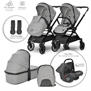 Lorelli Reya 3 in 1 Travel Sistem Bebek Arabası - Gray