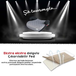 Lorelli Sirius New Isofix Oto Koltuğu Yükseltici – Grey