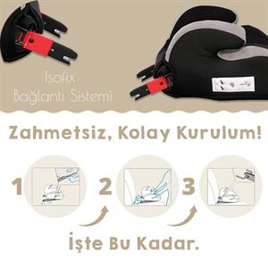 Lorelli Sirius New Isofix Oto Koltuğu Yükseltici - Yeşil