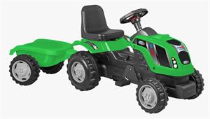 Micromax Unisex Çocuk Römorklu Pedallı Traktör Mmx Yeşil
