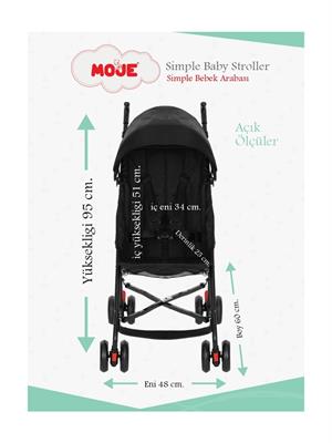 Moje Simple Pratik Baston Bebek Arabası Yeşil