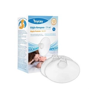 Mycey İnce Yapılı Silikon Göğüs Koruyucu 2li Set