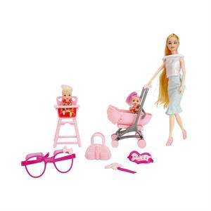 Oydaş Oyuncak Cindy Doll Pusetli Mama Sandalyeli Bebek