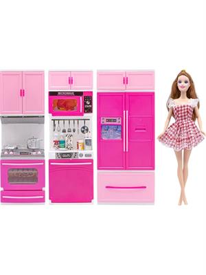 Oydaş Oyuncak Sunman Anlily Bebek + 3lü Mutfak Seti 02322