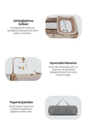 Pierre Cardin Luna Park Yatak 60/100 Brown