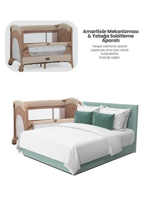 Pierre Cardin Luna Park Yatak 60/100 Brown