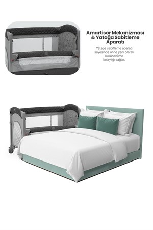 Pierre Cardin Luna Park Yatak 60/100 Grey