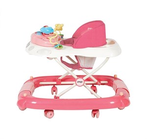 Prego Digo Sallanan Silikon Tekerlekli Bebek Yürüteci 5082 Pembe