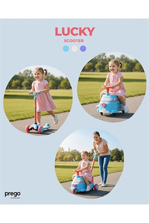 Prego Lucky İlk Arabam & Scooter Mavi L809