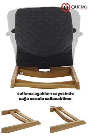 Quero Anka Çift Sallanır Ana Kucağı Gri Füme