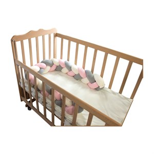 Sevi Bebe 3 in 1 Çok Fonksiyonlu Örgü Yatak & Kenar Koruyucu - Pembe 521-2