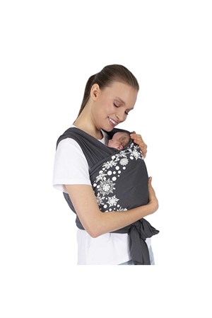 Sevi Bebe Bebek Taşıma Şalı - Gri 562-13