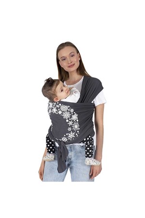 Sevi Bebe Bebek Taşıma Şalı - Gri 562-13