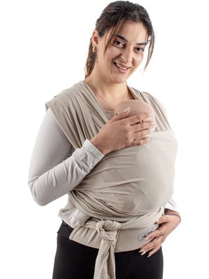 Sevi Bebe Bel Destekli Sling - Taş Rengi 565-17