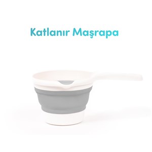 Sevi Bebe Katlanabilir Bebek Banyo Maşrapası - Gri 367-13