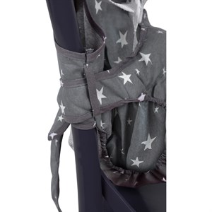 Sevi Bebe Kumaş Mama Sandalyesi - Pembe Yıldız 152-2